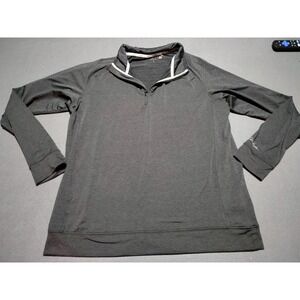 Walter Hagen 11 Majors Men L Black Golf 1/4 Zip Long Sleeve Stretch Outdoor